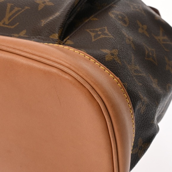 LOUIS VUITTON Authentic Brown Monogram Canvas Backpack main image 4